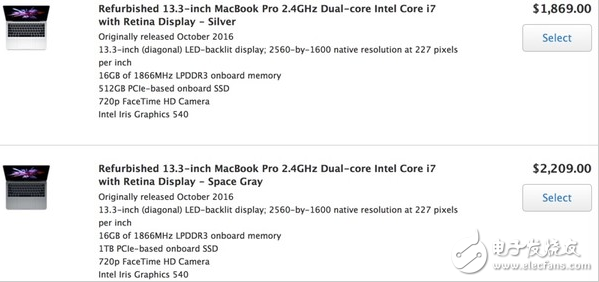 我伙呆！蘋(píng)果官網(wǎng)售賣(mài)2016版MacBook Pro翻新機(jī)