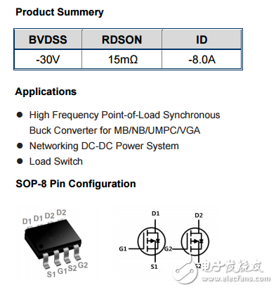 WSP4955 P+P SOP-8-30V-8.0A