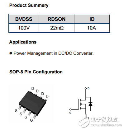 WSP10N10 N SOP8 100V10A