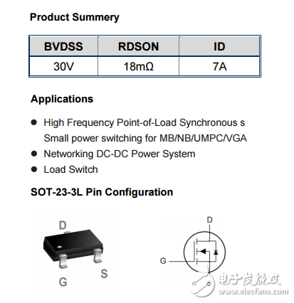 WST3406A N SOT-23-3L 30V 7A