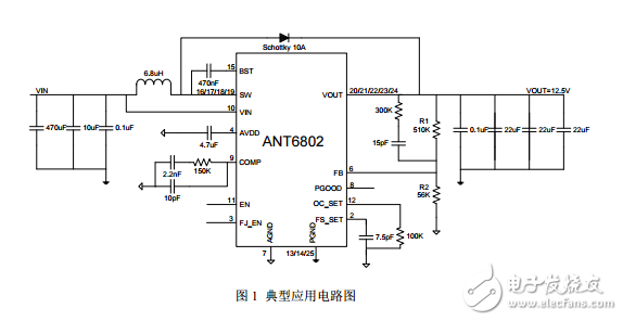 ANT6802輸出可調(diào)，最大18V*4A同步升壓IC