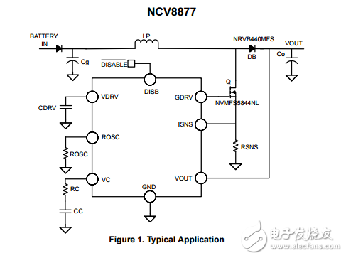 汽車級啟停非同步升壓控制器NCV887720D1R2G