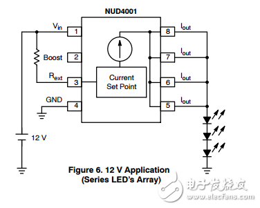 大電流led驅(qū)動器NUD4001DR2