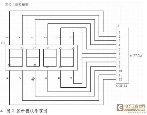 顯示模塊原理圖