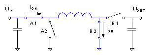 導(dǎo)通階段的升壓轉(zhuǎn)換器電流流向