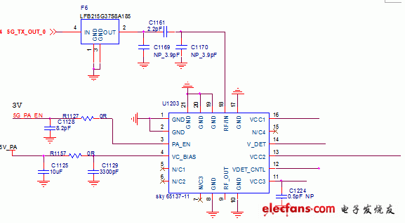 圖3-3 SKY65137-11單元電路