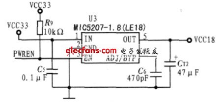 圖3 1.8 V 電壓的實現(xiàn)