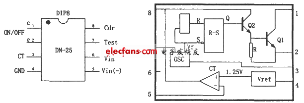 dn-25構(gòu)成的開關(guān)電源電路圖