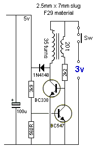 簡易3V轉(zhuǎn)5V電源電路圖