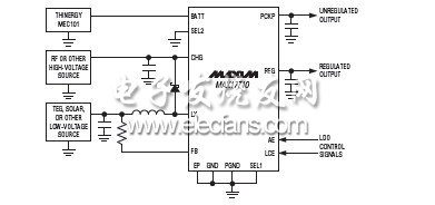 MAX17710能量收集充電器和保護(hù)器