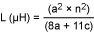 計(jì)算平面螺旋電感的標(biāo)準(zhǔn)公式
