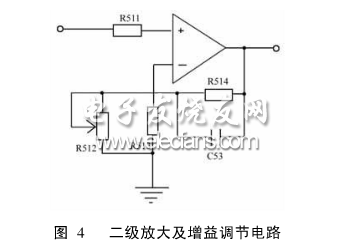 二級(jí)放大及增益調(diào)節(jié)電路