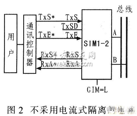 不采用電流式隔離的電路