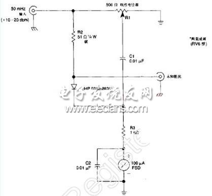 50MHZ射頻電橋原理圖