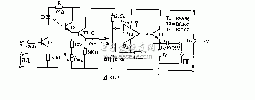 脈沖控制光柵電路原理圖