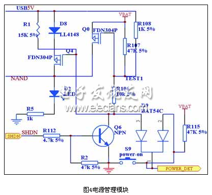 電源開關(guān)控制部分電路