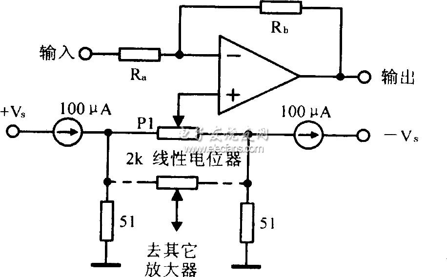 運(yùn)放精密調(diào)零電路原理圖