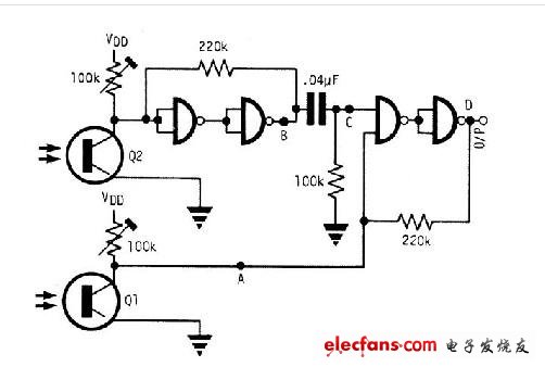 單向感應(yīng)器電路