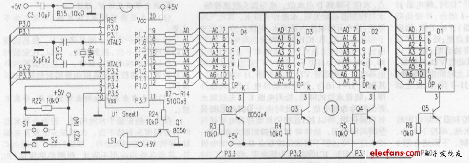 采用89C2051單片機(jī)設(shè)計(jì)硬件電路