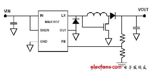 利用降壓電源 IC 設(shè)計(jì)成升降壓型