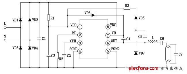 緊湊型熒光燈電路