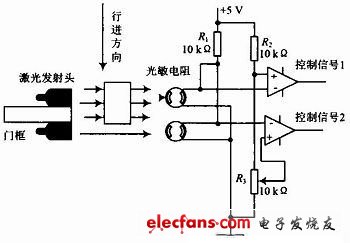 圖4 人員進(jìn)出檢測(cè)電路圖