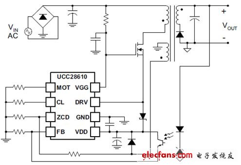 圖2 級(jí)聯(lián)與MOSFET連接 的控制器大大降低了啟動(dòng)電阻損耗