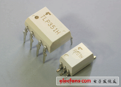 IGBT柵極驅(qū)動器光電耦合器產(chǎn)品照片: TLP351H, TLP701H。