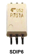 IGBT/MOSFET柵極驅(qū)動器耦合器產(chǎn)品照片: TLP701A.