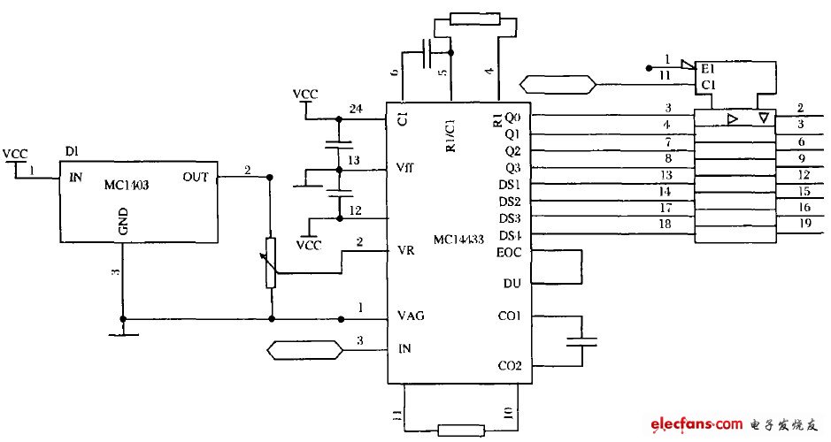 血壓的模數(shù)轉(zhuǎn)換電路原理圖