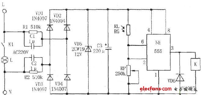 光控開(kāi)光路燈自動(dòng)控制電路原理