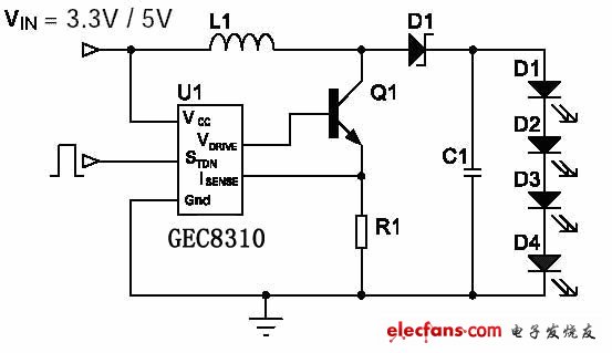 基于GEC8310的LCD背光電路