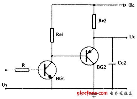 PNP晶體管共發(fā)共集電路