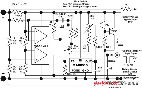 單節(jié)Li+電池測(cè)試電路圖