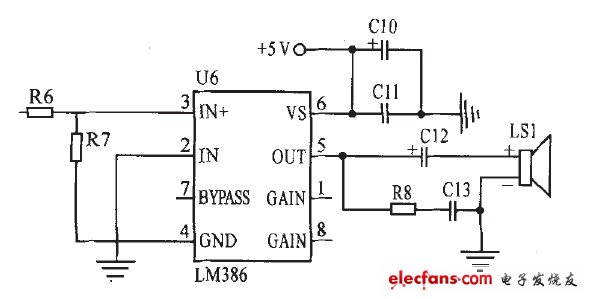 圖8主機(jī)報(bào)警發(fā)聲電路