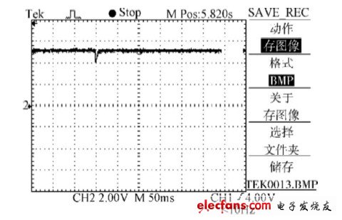 圖19 加抑制裝置、電壓暫降20% 時(shí)的波形