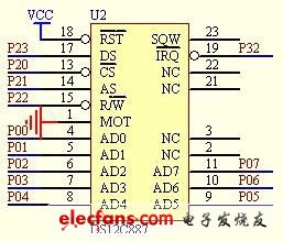 圖5 時鐘系統(tǒng)電路圖