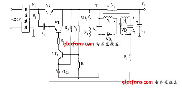 串聯(lián)型開關(guān)電源電路