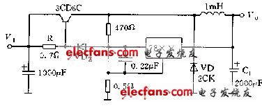 基于78系列芯片構(gòu)成的開關(guān)電源電路圖