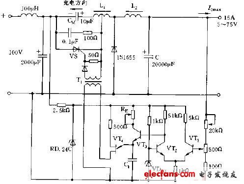 頻率控制型開(kāi)關(guān)電源電路