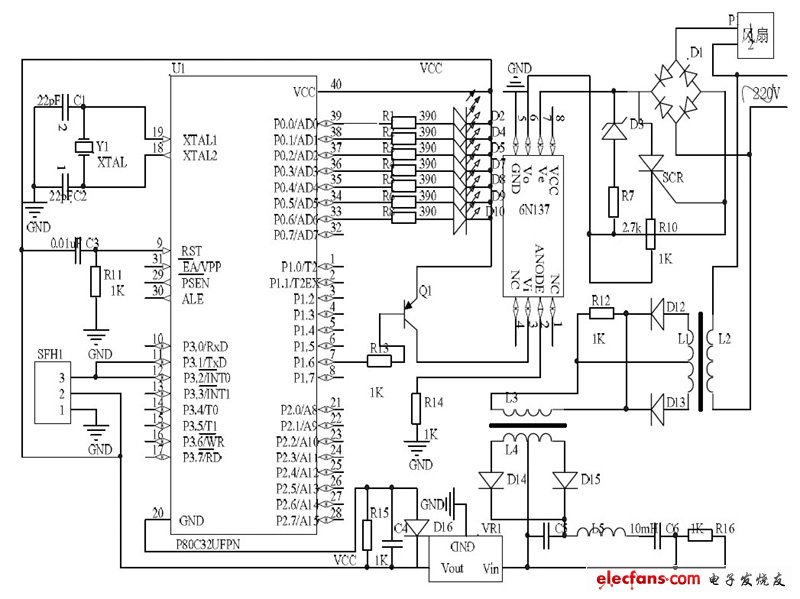 信號(hào)接收控制電路設(shè)計(jì)原理圖