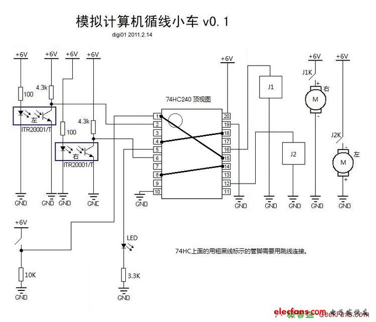 機(jī)器人制作：模擬計(jì)算機(jī)循線小車