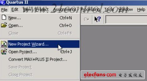 運(yùn)行QuatrusII軟件（以下簡(jiǎn)稱Q2），建立工程，F(xiàn)ileàNew Project Wizad