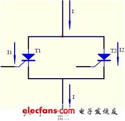 晶閘管并聯(lián)電路結構