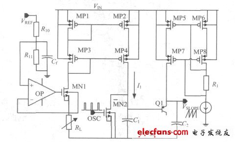 圖2 斜坡信號產(chǎn)生電路。
