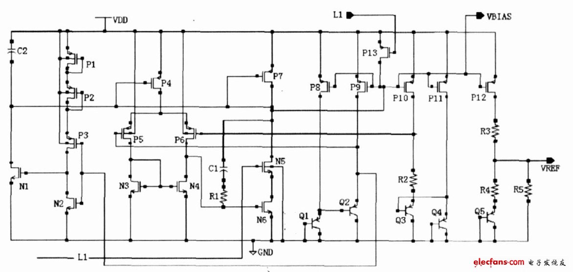 圖3 基準源電路結(jié)構(gòu)