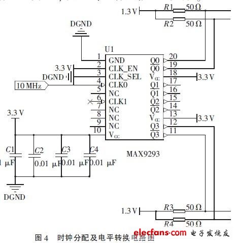 時鐘分配及電平轉換電路