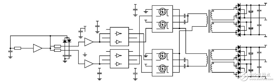 圖1 原邊共用全橋的DC-DC 原理圖