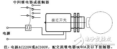 兩線制接近開(kāi)關(guān)的基本接線圖