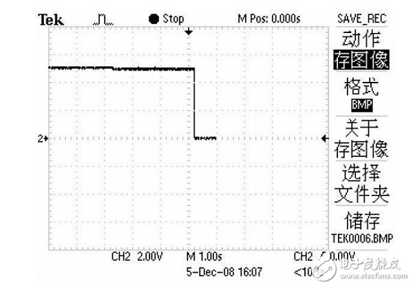 電壓關(guān)斷時的波形